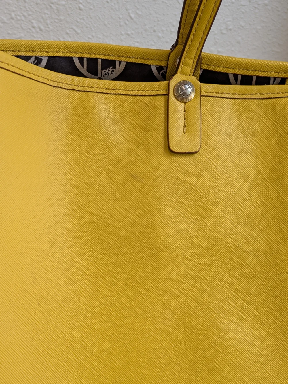 henri bendel Yellow Leather Tote